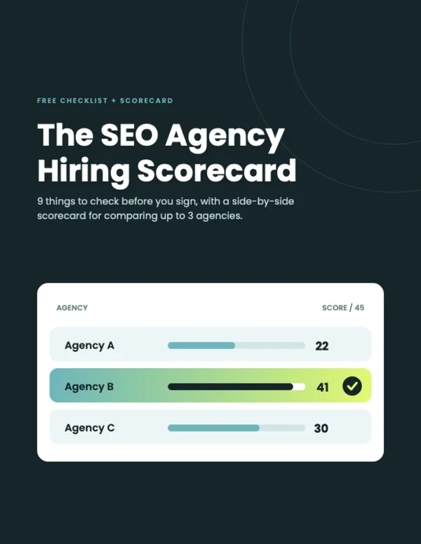 Cover of The SEO Agency Hiring Scorecard